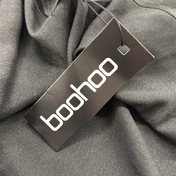 Boohoo NWT Black Plus Button Through Satin Camisole Size 18 - Picture 6 of 9